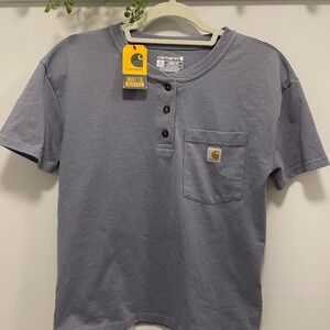 Carhartt Blue/Purple Henley Shirt
